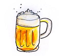 Drawing Of The Classic Beer Mug With Golden Ale And Foam Head Kinderschminken Kinder Schminken Bier