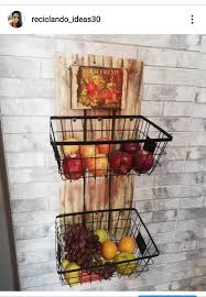 Frutero Con Tablas De Palets Y Canastas Metalicas Frutero Canastas Palets