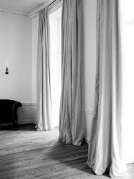 Length Bunched Dragging On Floor Home Interior Yellow Curtains