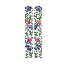Aida 14, cream 167w x 164h stitches size(s): Flowers Machine Embroidery Designs Border Pattern Cross Etsy Flower Machine Embroidery Designs Embroidery Designs Machine Embroidery Designs