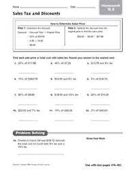 State and local general sales tax deduction worksheet line 5b from sales tax worksheet, source:unclefed.com. Sales Tax Discount Lesson Plans Worksheets Reviewed By Teachers