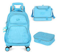 Kit Mochila Carrinho 360 Crinkle Up4you Feminino Haste Dupla