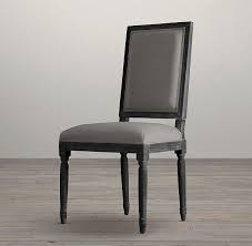 Rich and traditional or sleek and contemporary, frontgate offers a selection of dining table chairs to suit every home style. Vintage French Square Upholstered Side Chair Black Oak Drifted Restoration Hardware Restoration Hardware Dining Chairs Upholstered Side Chair Side Chairs