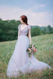 6 Coloured But Subtle Wedding Dresses You Will Fall In Love With With Images Lavender Wedding Dress Tulle Wedding Gown Purple Wedding Dress