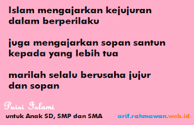 Puisi anak islam puisi anak puisi anak perpisahan puisi anak tentang guruku puisi anak dalam bahasa inggris puisi anak islami. Puisi Islami Untuk Anak Sd Smp Dan Sma Operator Sekolah