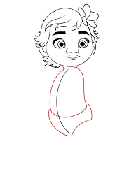 Easy to paint sketch assistant painting stand drawing tools for kids. How To Draw Baby Moana From Disney S Moana Draw Central Baby Drawing Moana Drawing Drawings