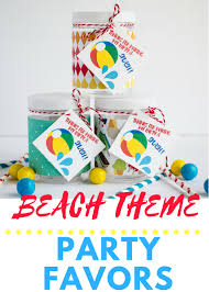 Who knew those free paint sticks that you can get at the home improvement store could turn into something so. Party Supplies Beach Baby Shower Favor Tags Beach Theme Baby Shower Beach Theme Birthday Party Beach Party Thank You Favor Tags Paper Party Supplies