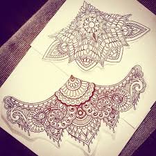 Lace Sternum Tattoo Google Search Sternum Tattoo Stomach Tattoos Lace Tattoo