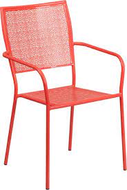 If you're looking for reliable patio furniture which is durable and easy to maintain its wooden seat and backrest areas are finished in brown color. Wow Metal Patio Chairs Enhance Your Space