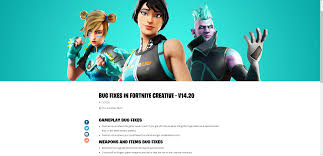 Patch notes are a list of new features in new updates of fortnite. 14 20 Leaked Creative Patch Notes Fortnitecreative