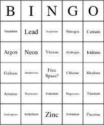 Cycle 3 Science Periodic Table Of Elements Bingo Cards You Could Call Out The Atomic Number Or Symbol Etc Bingo Cards Bingo Bingo Card Creator