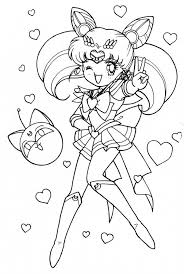 The four main sailor soldiers. Awesome Chibi Sailor Moon Coloring Pages Sugar And Spice