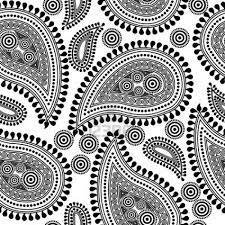 Black And White Paisley Pattern Vector Stock Vector Paisley Pattern Zentangle Patterns Paisley