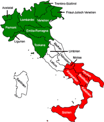 Viele fotos, lage, anreise, unterkünfte, wetter. Die Regionen In Italien Ubersicht