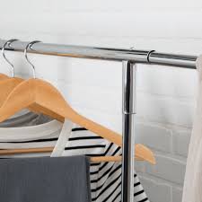 Fits will in my small office, easy to move, and holds a lot. Rolling Garment Rack With Adjustable Bar And Shelf Chrome