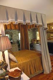 Sorry for any mistakes please subscribe me! Velvet Canopy Lined In Silk Drapes Can Be Closed Around Bed On Cold Winter Nights Beautiful Canopy Bed Glam Bedding Window Styles Custom Window Treatments