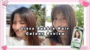 Liese creamy bubble hair color in cool ash, p449, lazada. Liese Bubble Hair Colour Review Mint Ash Youtube