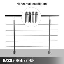 (b) the surface of the ramp, floor or landing served by the handrail. Vevor Stainless Stair Handrail Hand Rails For Steps 5 Cross Bars Indo Vevor Us