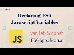 Declaring Es6 Javascript Variables Javascript Variables Tech Company Logos