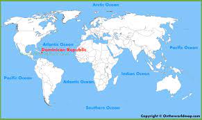 Regions and city list of dominican republic with capital and administrative centers are marked. Dominican Republic Location On The World Map