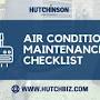Air conditioner maintenance schedule from www.hutchbiz.com