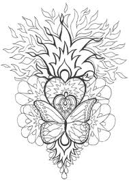 Coloriage mandala de coeur en ligne gratuit a imprimer. Coloriage Imprimer Mandala Coeur