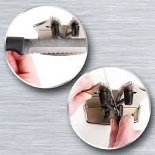But buying high end chef's knives is expensive. Amazon Com Official As Seen On Tv Bavarian Edge Kitchen Knife Sharpener By Bulbhead Sharpens Hones Polishes Serrated Beveled Standard Blades Kitchen Dining