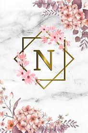 N, or n, is the 14th letter in the modern english alphabet and the iso basic latin alphabet. N Cute Initial Monogram Letter N College Ruled Notebook Pretty Personalized Medium Lined Journal Diary