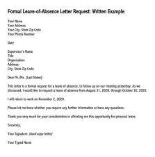 Include your name in the subject line. Leave Permission Letter How To Write With Samples