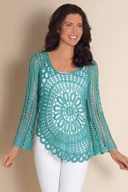 Maybe you would like to learn more about one of these? Tuniques Au Crochet Crochet Clothes Crochet Shirt Crochet Blouse