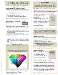 R Color Cheatsheet