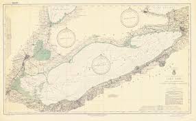 Lake Erie Historical Map 1934