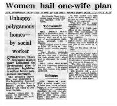 The straits times newspaper journalism singapore press holdings limited, others, miscellaneous, blue, text png. Women Hail One Wife Plan The Straits Times 3 July 1959 P 7 Download Scientific Diagram