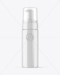Download Clear Cosmetic Bottle With Pump Mockup In Bottle Mockups On Yellow Images Object Mockups Yellowimages Mockups