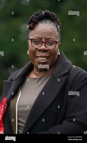 Newly elected Labour MP for Erdington in Birmingham, Paulette Hamilton, the  city's first black MP, at Holly Lane Sports and Social Club in Birmingham,  after she won the Erdington by-election. Picture date: