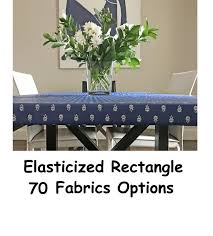 Fitted Elasticized Rectangle Or Oval Tablecloth Water Stain Resistant Please Choose The Fabric Indoor Outdoor Use Umbrella Hole Available Oval Tablecloth Table Cloth Rectangle Tablecloth