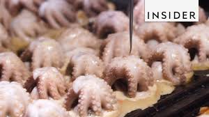 Test for doneness by inserting a knife where the head meets the legs. Eat Whole Baby Octopus In This Unique Take On Takoyaki Youtube