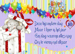 10 Jaar Verjaardag Plaatjes Animaatjes Nl