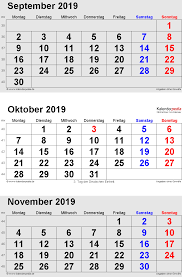 This can be very useful if you are looking for a specific date (when there's a holiday / vacation for example) or maybe you want to know what the week number of a date in 2019 is. Kalender Oktober 2019 Als Pdf Vorlagen