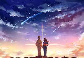 If link die, plz comment, i will fix it for you!!!. Your Name Kimi No Na Wa Mitsuha Miyamizu Taki Tachibana Scenic Artwork Clouds Anime 2k Wallpaper Hdwallpaper Desktop Kimi No Wa Na Bilder