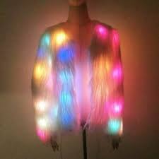 Shinyou Women Faux Fur Coat Led Light Up Jacket Ebay