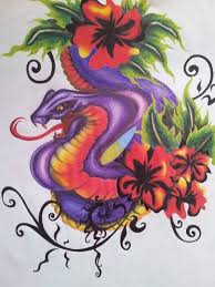 Tattoo Snake Colour Design By Cassandrawilson On Deviantart Draw a snake slithering and a snake striking. tattoo snake colour design by