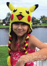 Pikachu Hat Crochet Pattern Pokemon Crochet Hat Pattern Etsy Crochet Hats Crochet Hat Pattern Crochet Character Hats