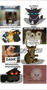 Cats have ruled the internet for a long time so here's a huge collection of hilarious cat memes to brighten your day. Wojownicy Memy Warrior Cats Funny Warrior Cats Comics Warrior Cat Memes