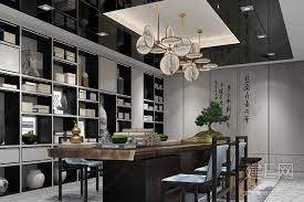 纳沃设计新中式书房 建e网3d模型分享交流平台 3d模型下载 3d模型下载网站 home decor tea room furniture