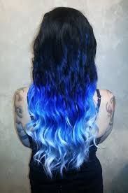 Black And Dark Blue Ombre Hair Black To Dark Blue Then Aqua Blue Ombre Hair Hair Color Crazy Hair Color Blue