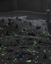 Black And White Twin Sheets Glow In The Dark Space Bedding Yes This Is Children S Bedding And It Makes Me Happy Dark Bedding Rocket Ship Bedding Glow In The Dark
