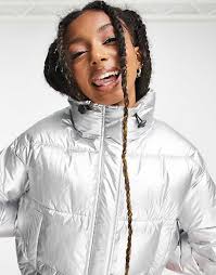 Silver parka womens online