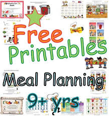Summary Meal Plans For Children Nine Years And Older Food