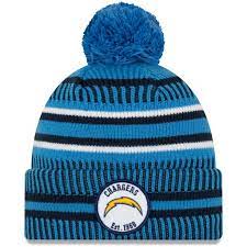 Youth New Era Navy Los Angeles Chargers 2019 Nfl Sideline Home Reverse Sport Knit Hat Los Angeles Chargers Knitted Hats New Era
